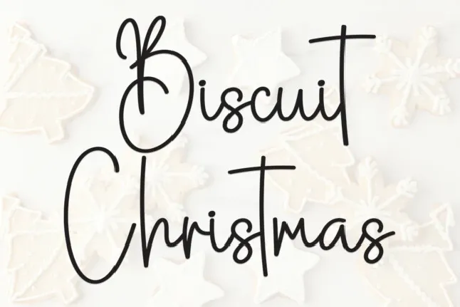 Biscuit Christmas Script font