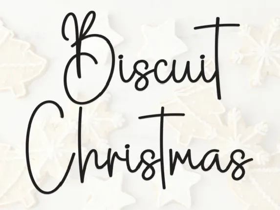 Biscuit Christmas Script font