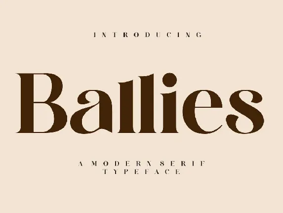 Ballies font