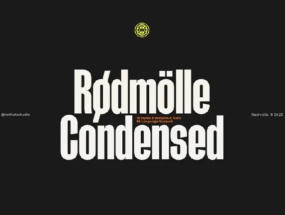 Rodmolle Condensed font