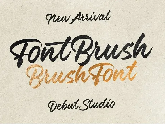 Font Brush Free font