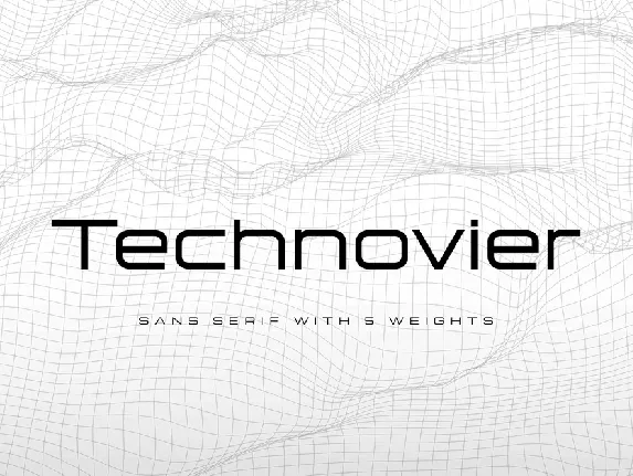 Technovier font