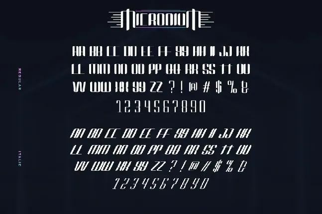 Micronium Demo font