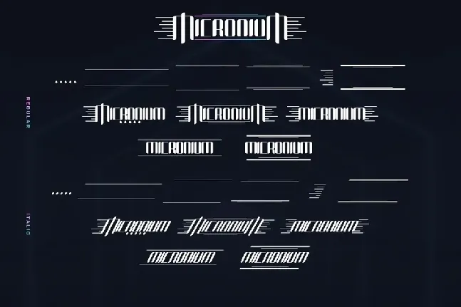 Micronium Demo font