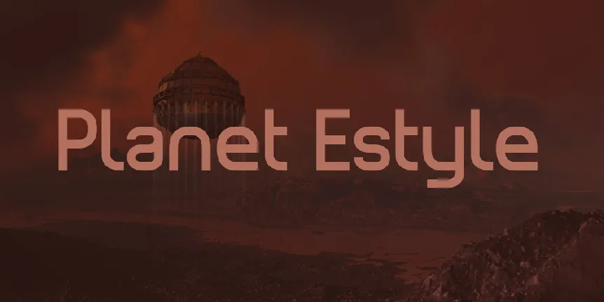 Planet Estyle font