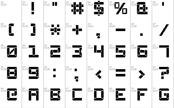 Square Wood-7 font