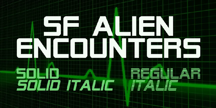 SF Alien Encounters font