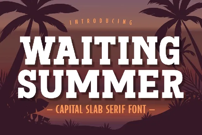 Waiting Summer font