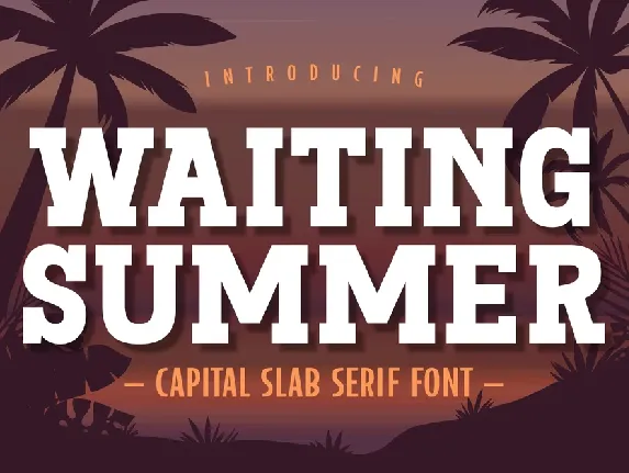 Waiting Summer font