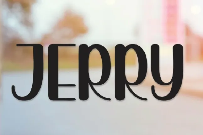 Jerry Display font