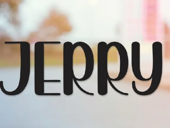 Jerry Display font