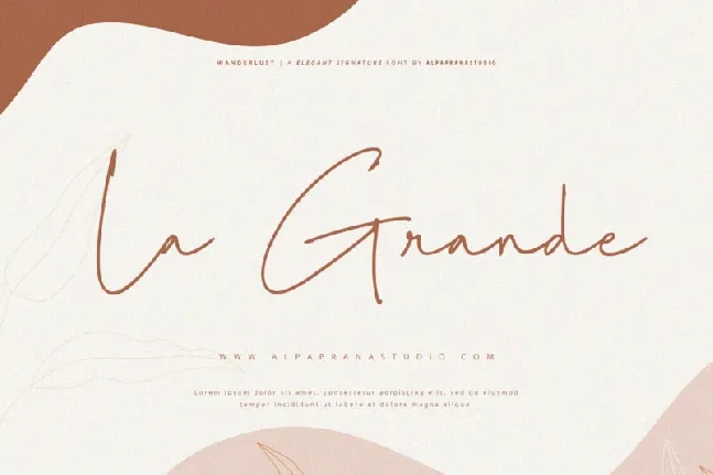 Wanderlust font