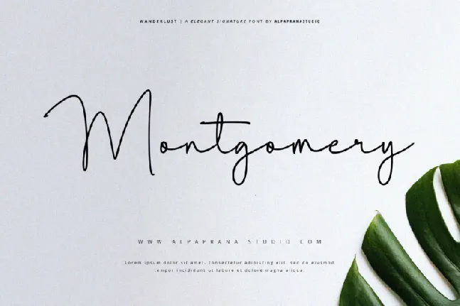 Wanderlust font