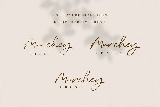 Marchey Signature font