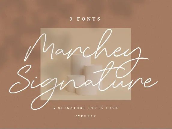 Marchey Signature font