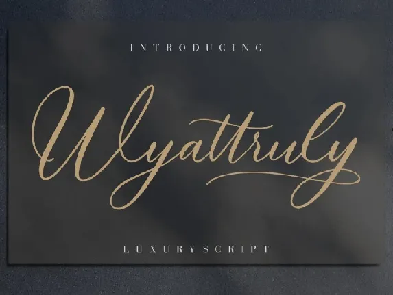 Wyattruly font