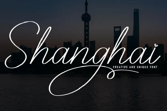 Shanghai Script font