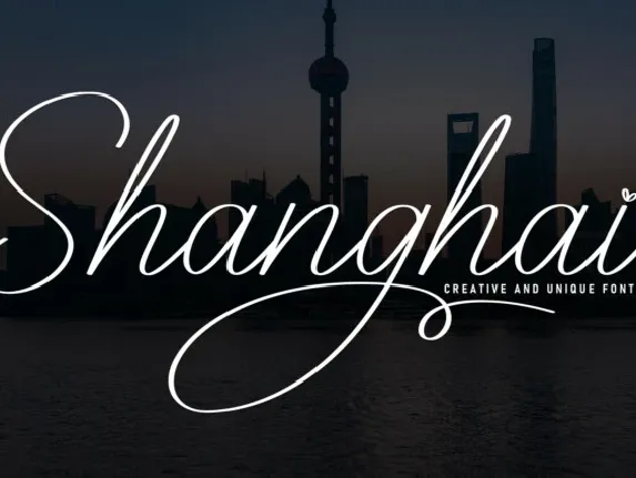 Shanghai Script font