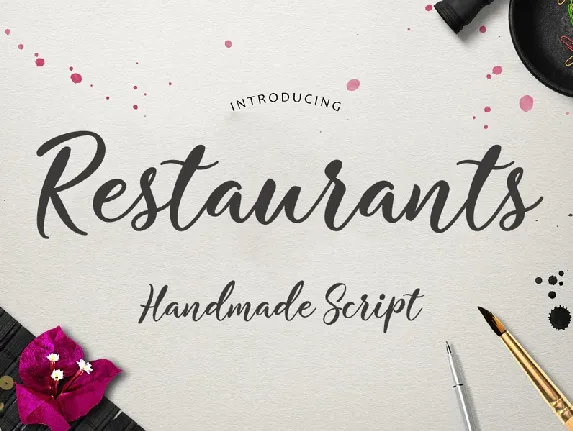 Restaurants Free font