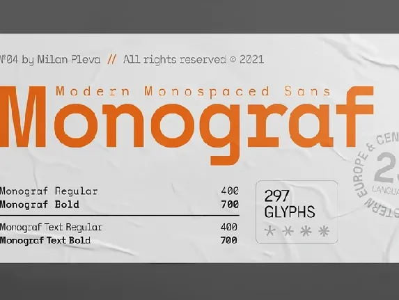 Monograf font