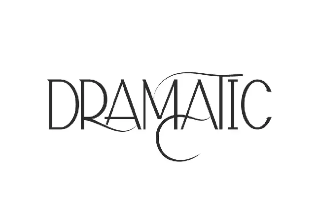 Dramatic Demo font