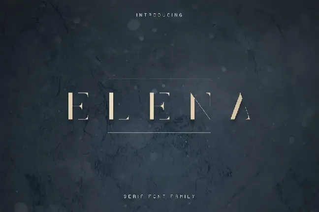 Elena font