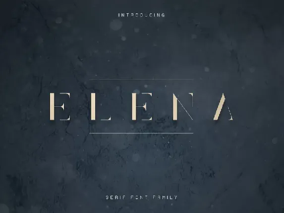 Elena font