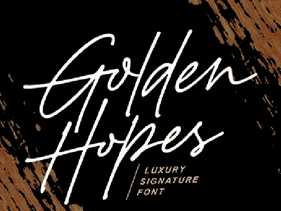 Golden Hopes PERSONAL USE ONLY font