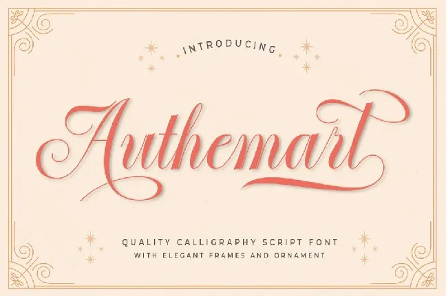 Authemart font