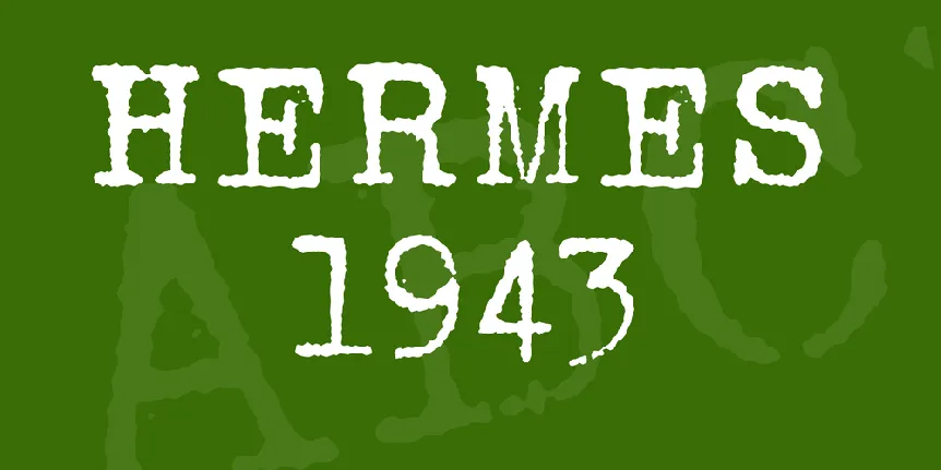 HERMES 1943 font