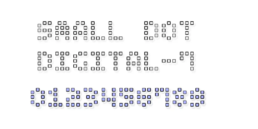 Small Dot Digital-7 font