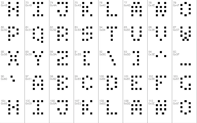 Small Dot Digital-7 font