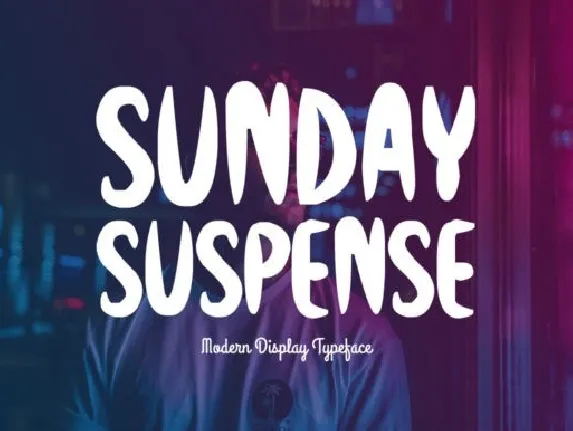 Sunday Suspense Display font