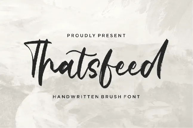 Thatsfeed font