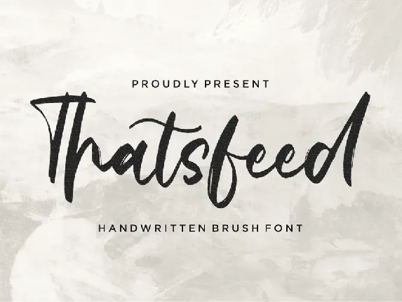 Thatsfeed font