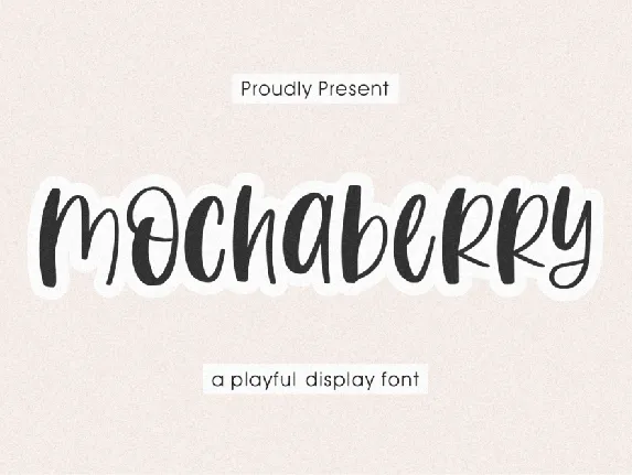 Mochaberry font