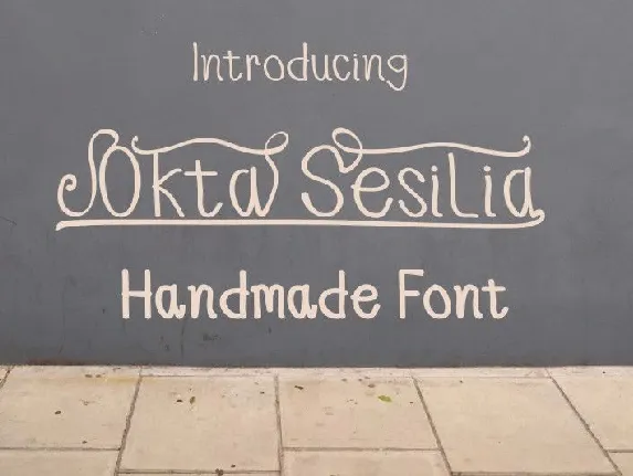 Okta Sesilia font