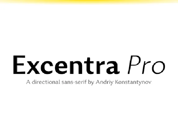 Excentra Pro Family font