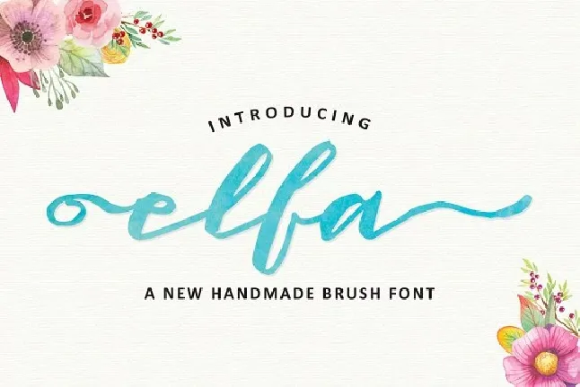 Elfa Brush Free font