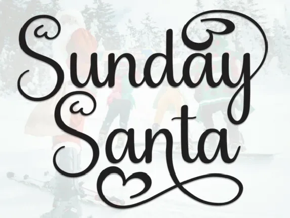 Sunday Santa Script font