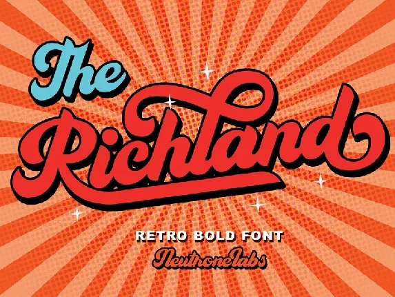 The Richland font