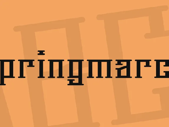 Springmarch font