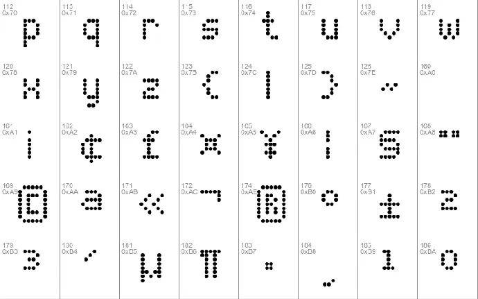 LED Counter 7 font