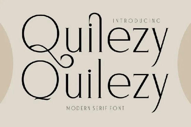 Quilezy font