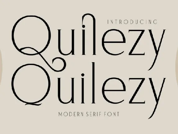 Quilezy font