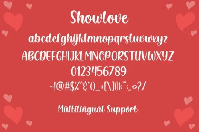 Showlove Script font