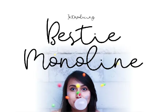 Besti Monoline font