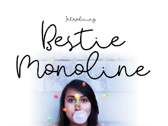 Besti Monoline font