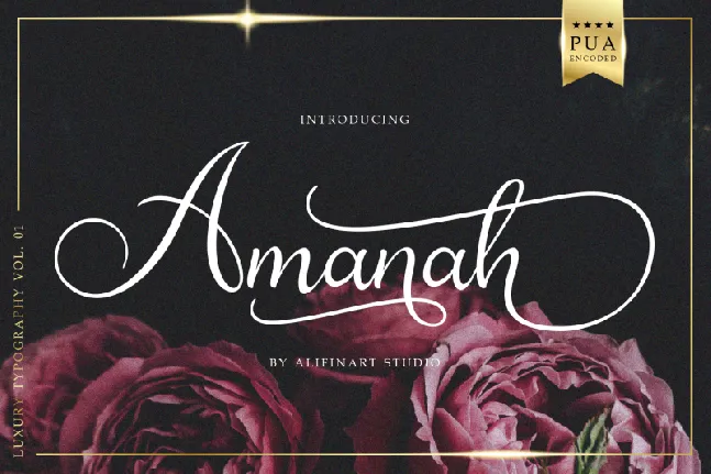 Amanah Script font