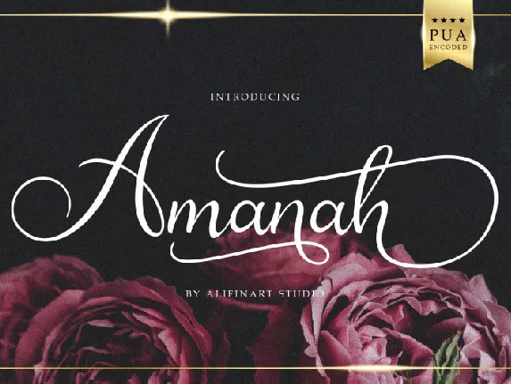 Amanah Script font